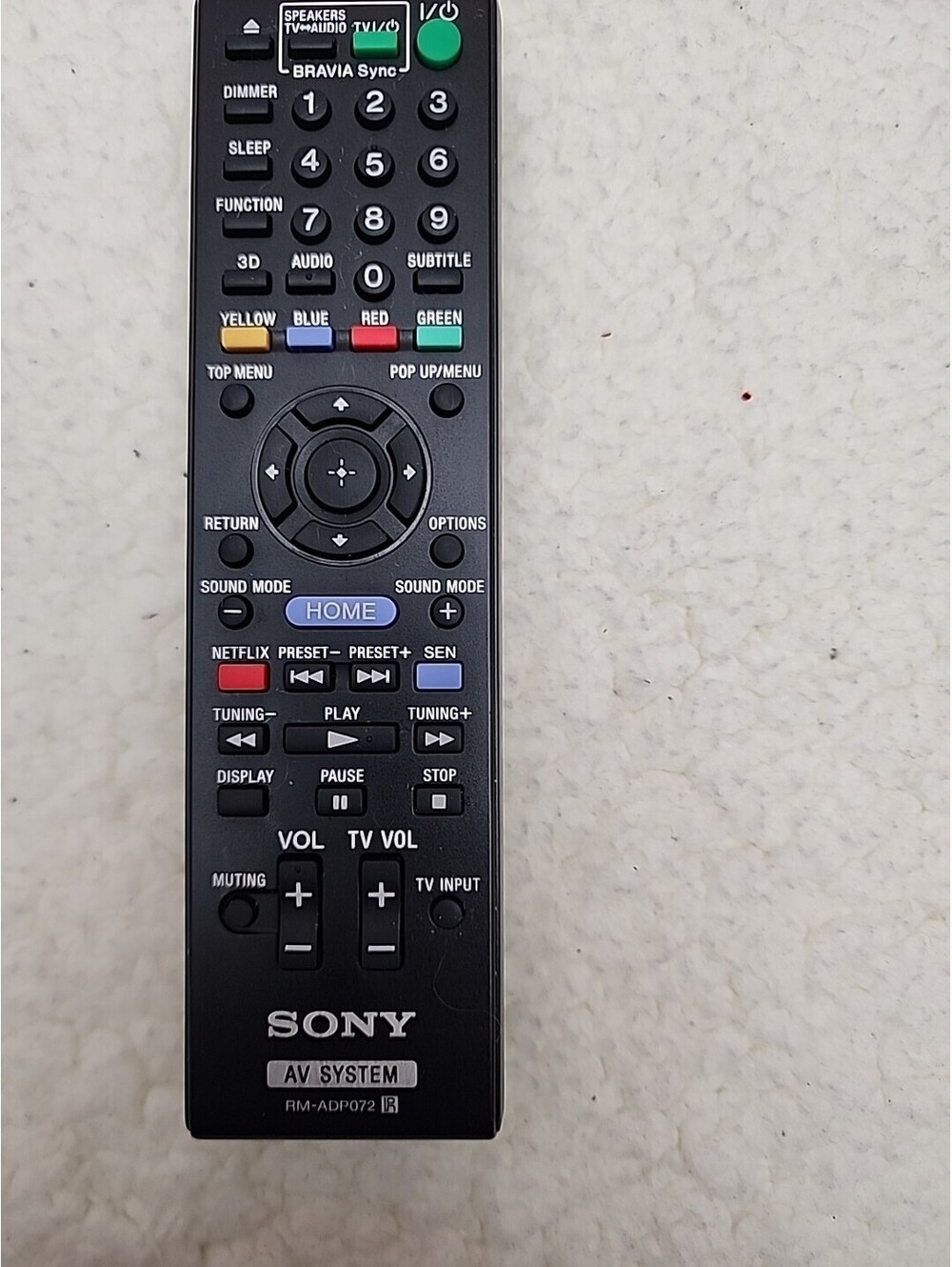Sony RMT-B107A Blu-Ray DVD BD Remote Control BDP-BX37 BDP-BX57 Genuine Original